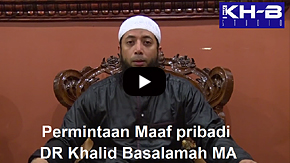 Permintaan Maaf Khalid Basalamah tentang masalah Tsunami di Aceh - Ustadz DR Khalid Basalamah, MA
